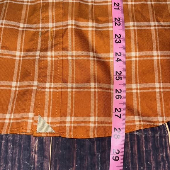 UNTUCKit Shirt Mens Medium Button Up Wrinkle Free UT Orange Colson WF - Picture 4 of 6